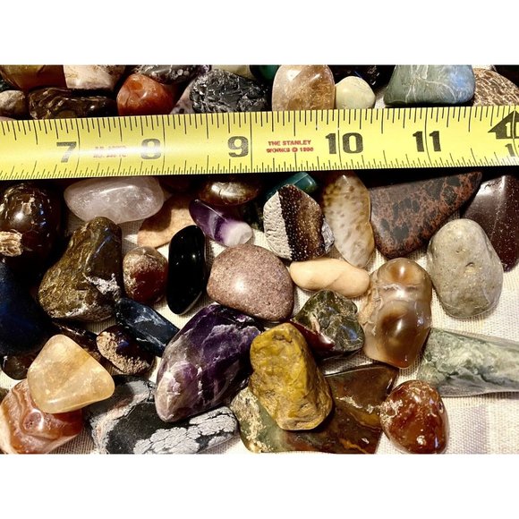 Tumbled And Polished Authentic Minerals Crystals Over Three Pounds - Picture 4 of 14